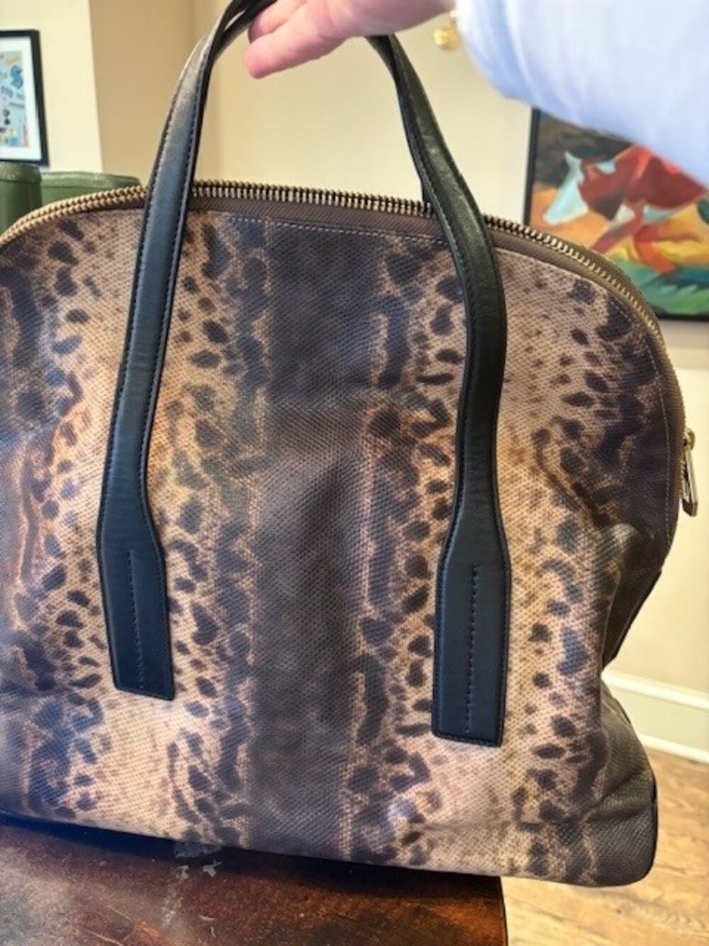 Henri Bendel Debutanta Snake Tote Bag - Picture 4 of 4